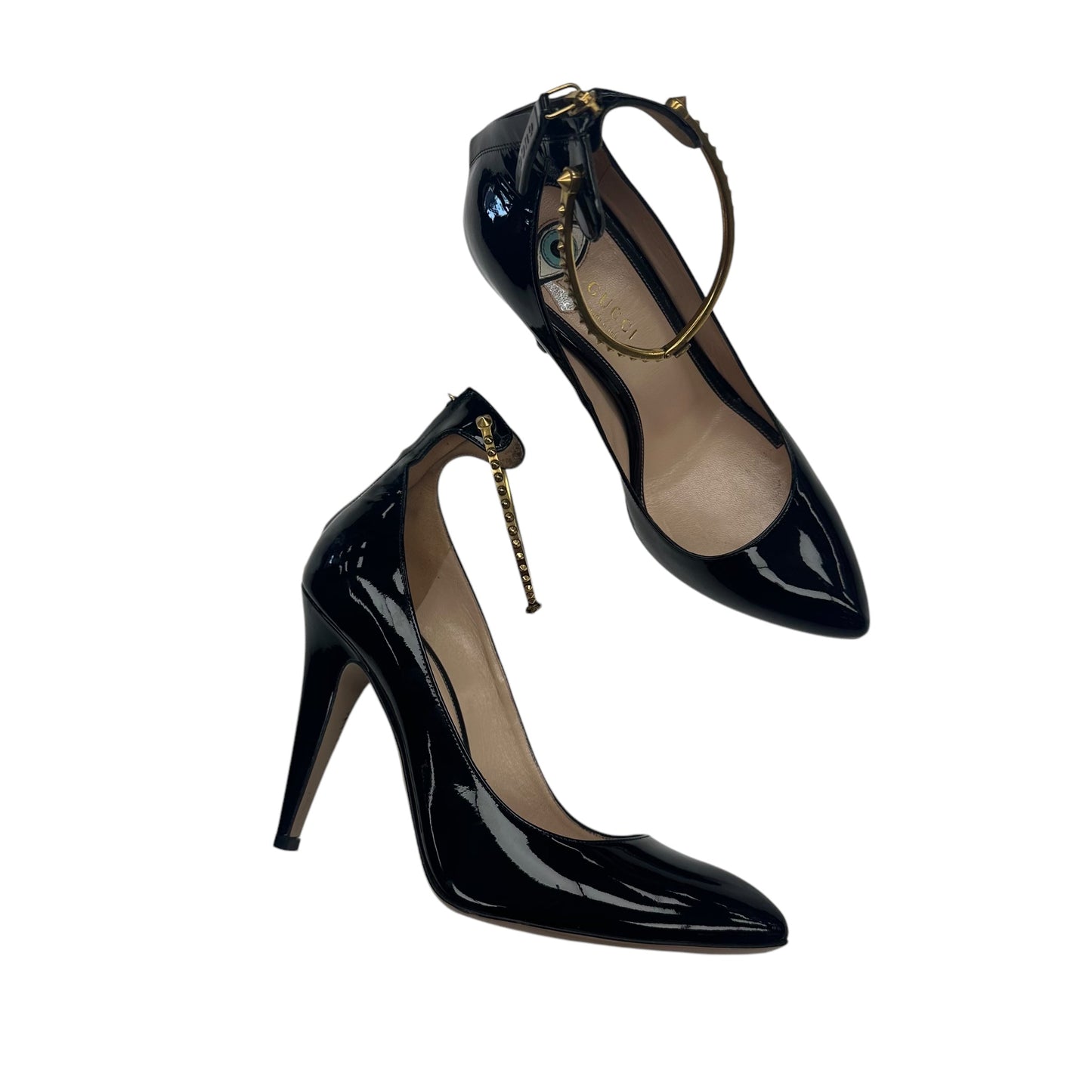 Shoes Luxury Designer By Gucci In Black, Size:7.5