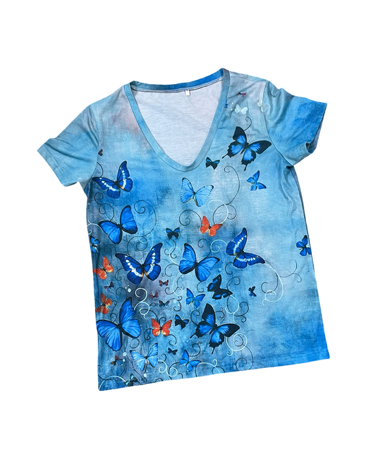 Top Ss By Clothes Mentor In Blue, Size:M