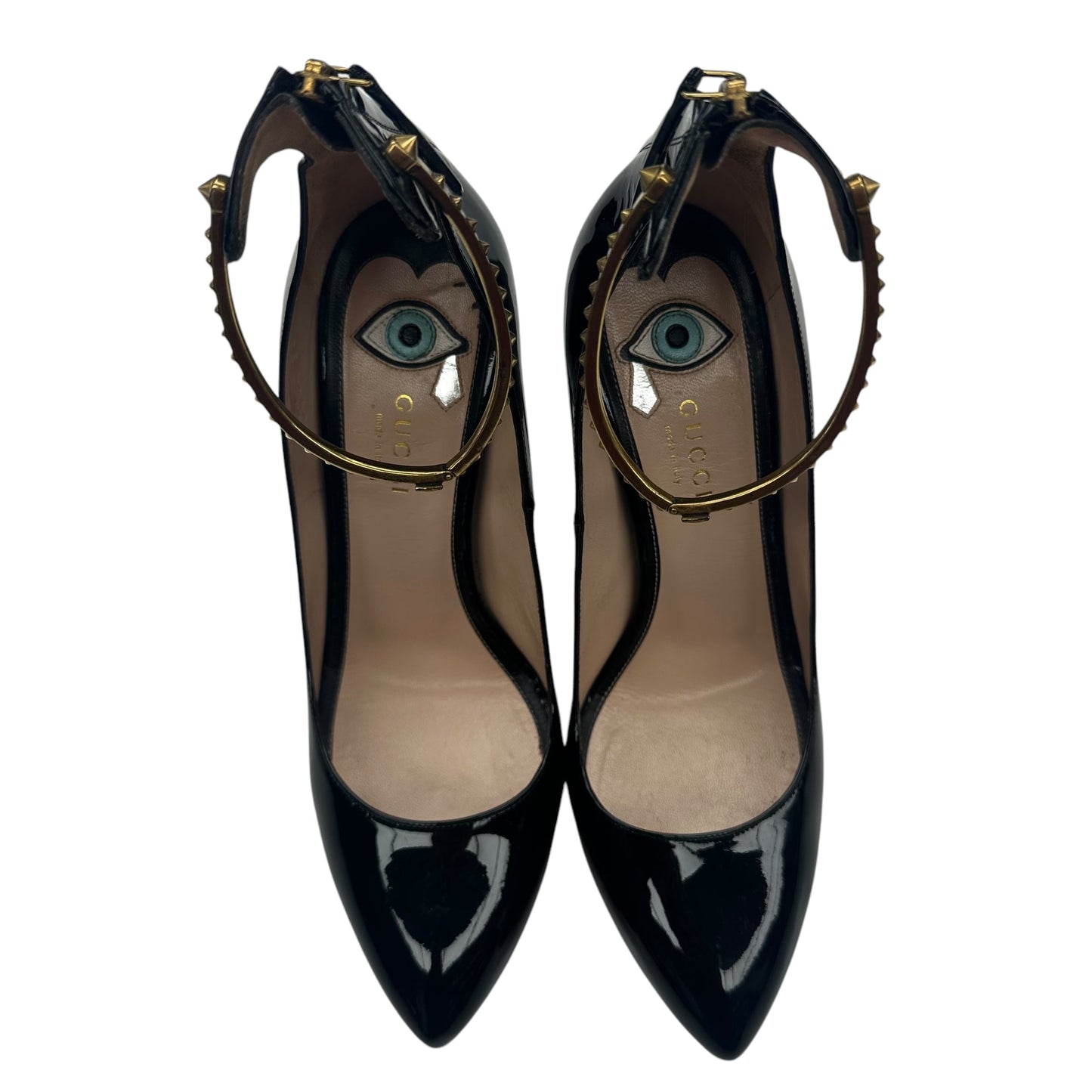 Shoes Luxury Designer By Gucci In Black, Size:7.5