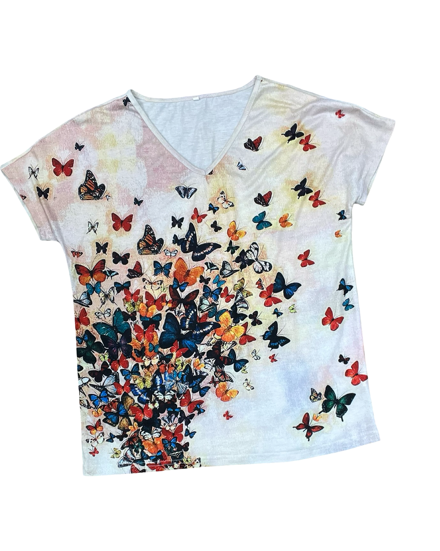 Top Ss By Clothes Mentor In Cream, Size:M