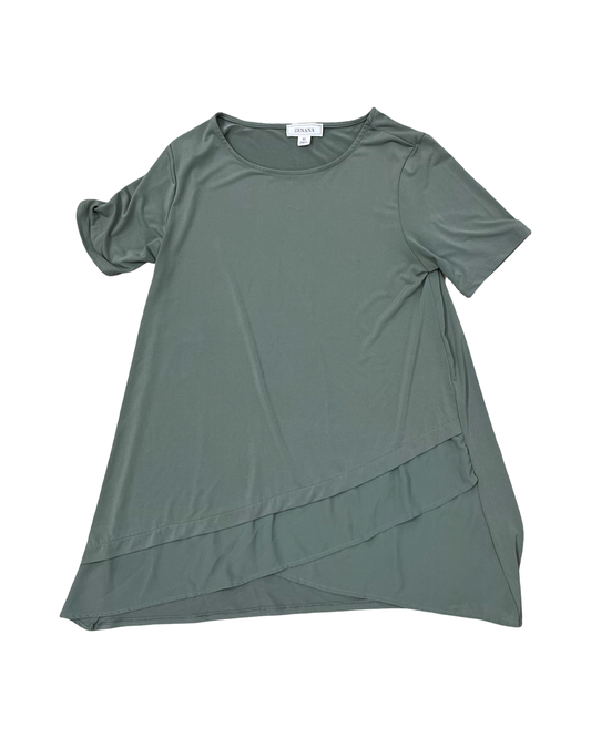 Tunic Ss By Zenana In Green, Size:M