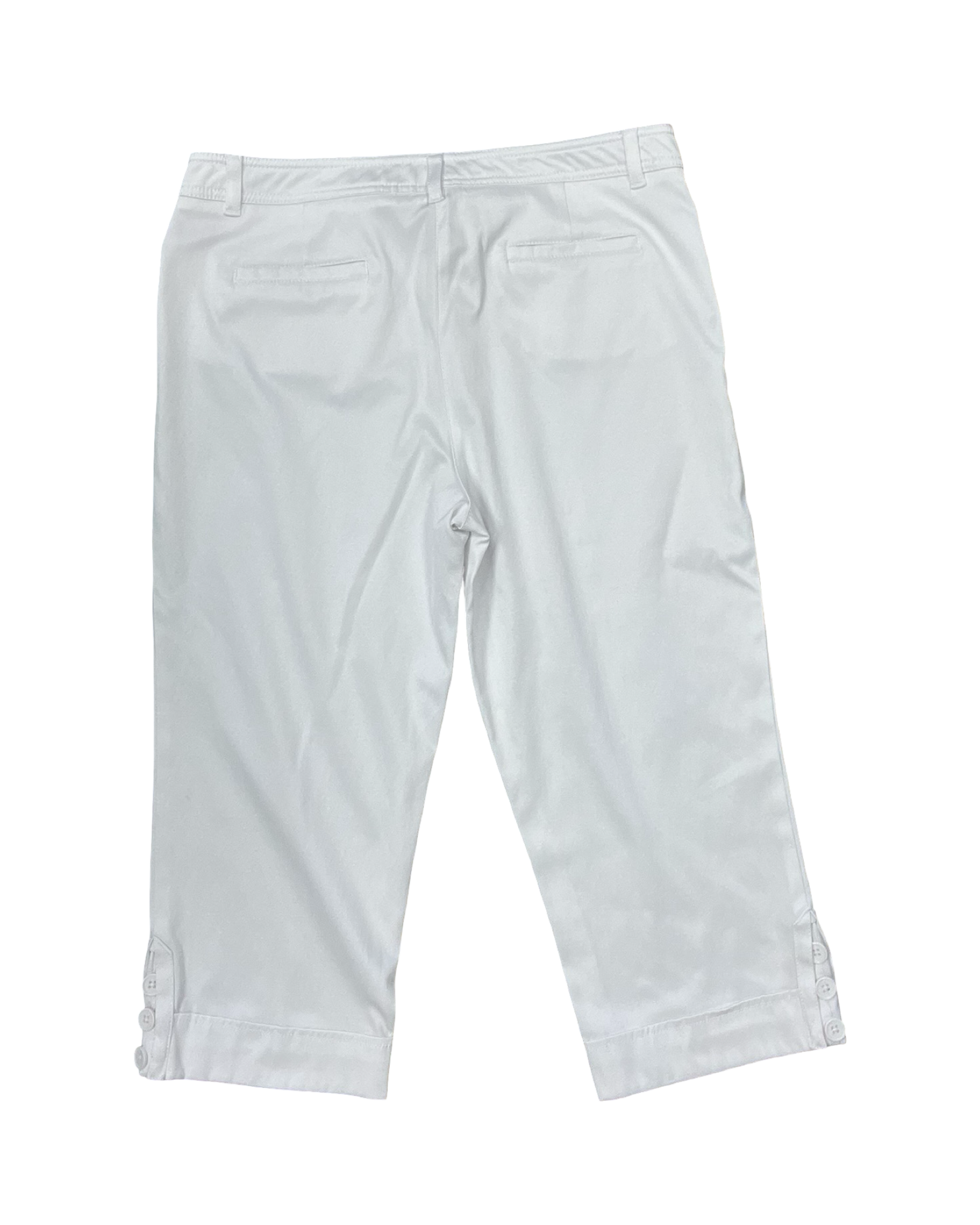 Pants Cropped By Zac And Rachel In White, Size:12
