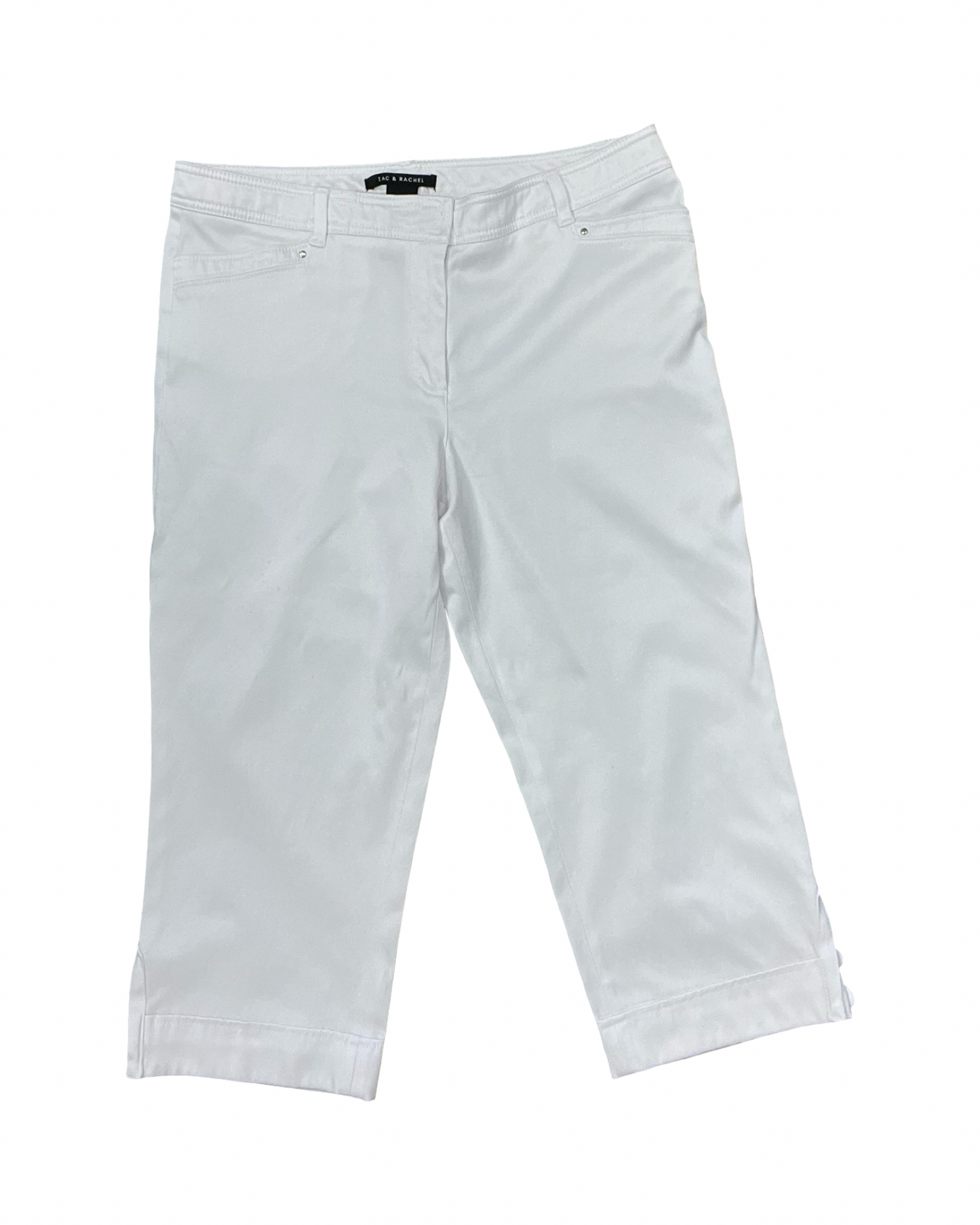 Pants Cropped By Zac And Rachel In White, Size:12