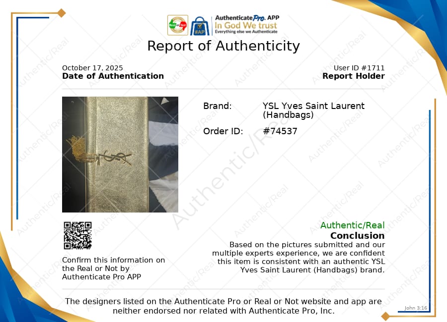 Clutch Luxury Designer By Yves Saint Laurent, Size: Large