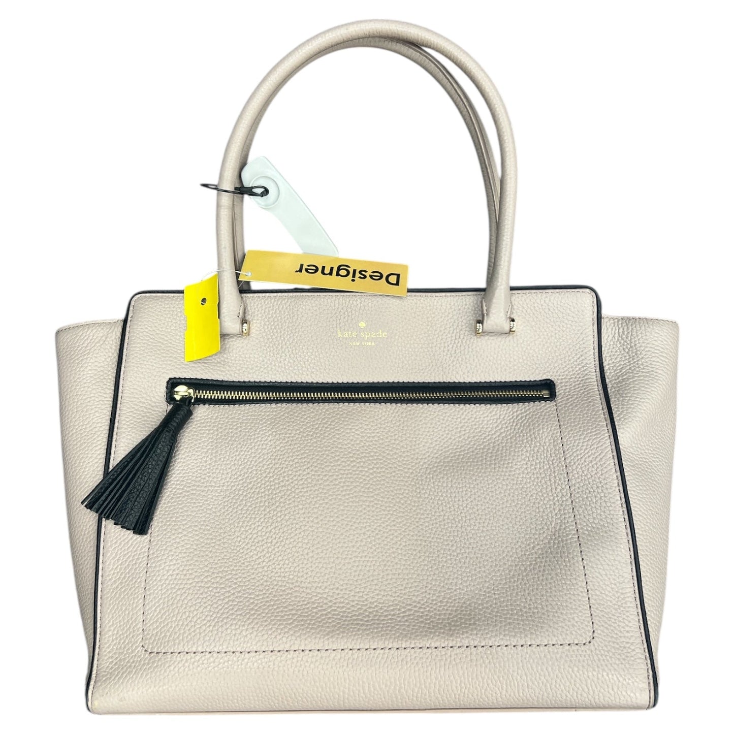 Handbag Designer By Kate Spade In Taupe, Size:Large