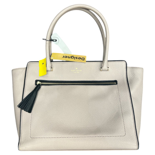 Handbag Designer By Kate Spade In Taupe, Size:Large
