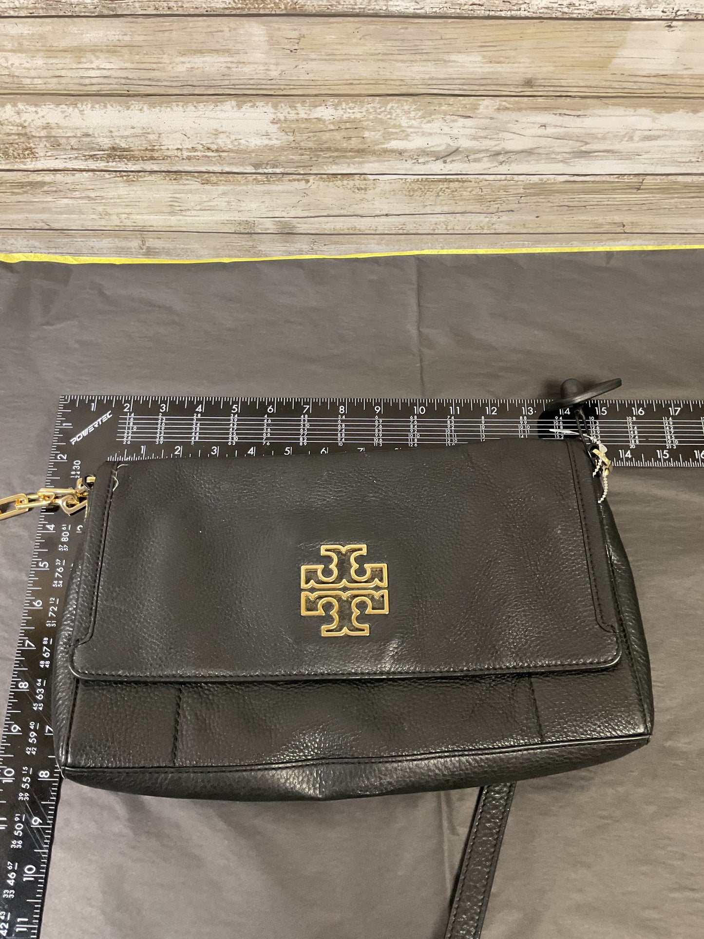 Crossbody Designer By Tory Burch In Black, Size:Large