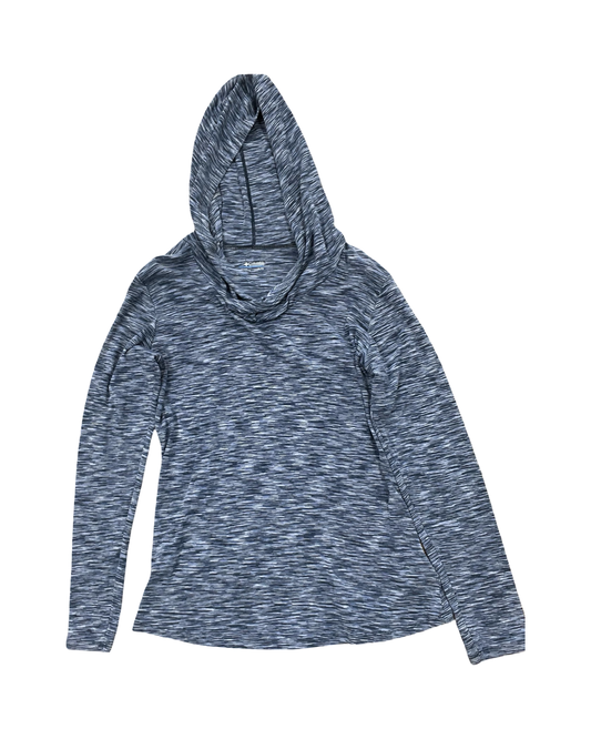 Athletic Top Ls Hoodie By Columbia In Blue, Size:Xl