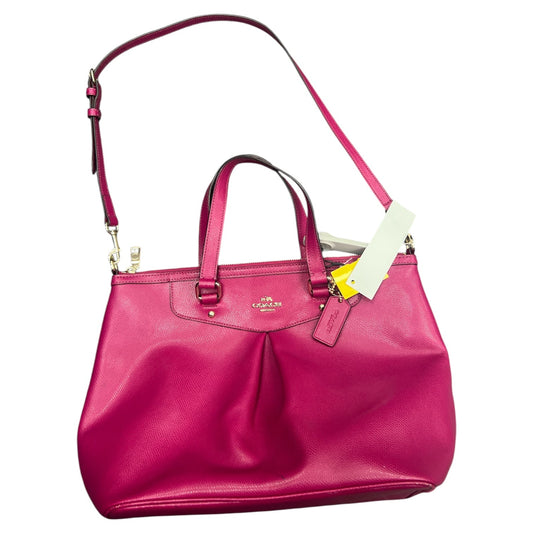 Handbag Designer By Coach In Pink, Size:Large