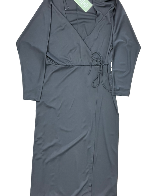 Dress Party Midi By H&M In Black, Size:L
