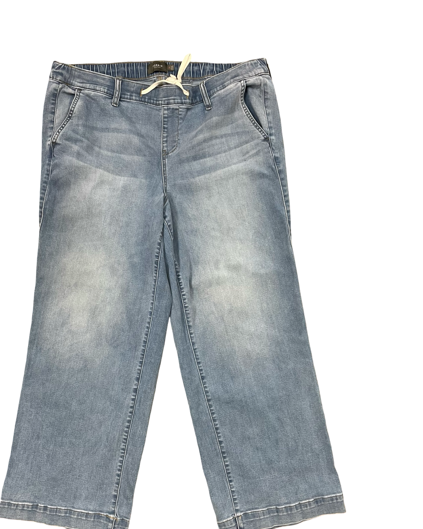 Jeans Wide Leg By Torrid In Blue Denim, Size:2X