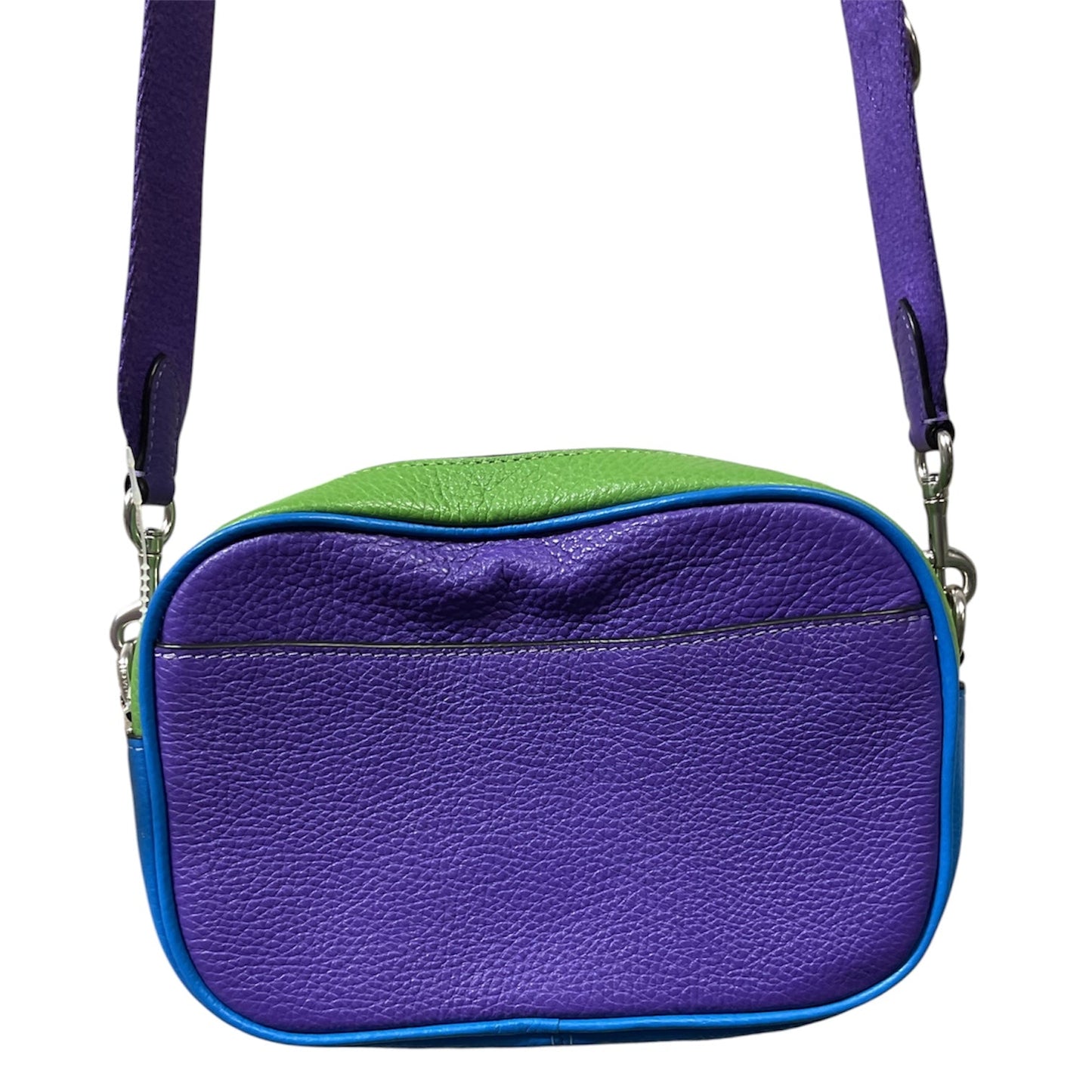Handbag Designer By Coach In Blue & Purple, Size:Small