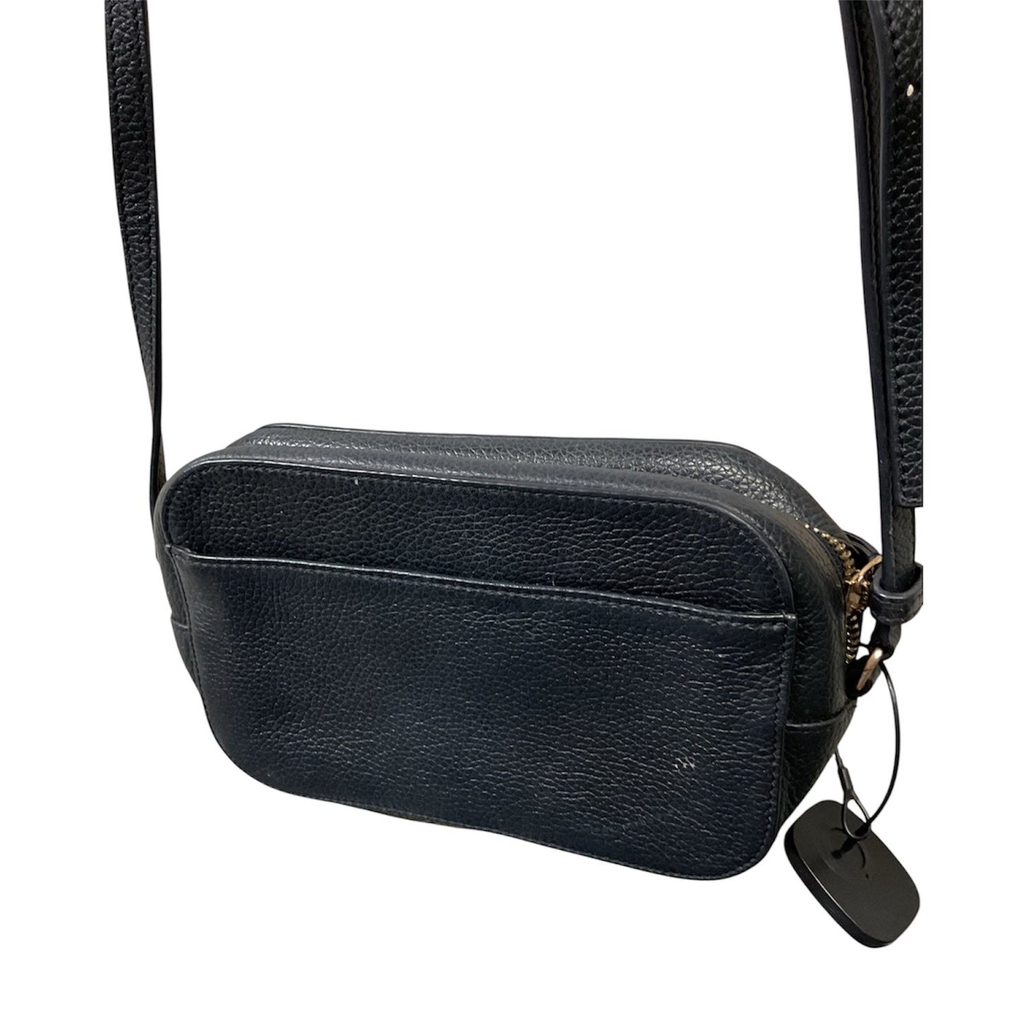 Handbag Designer By Tory Burch In Black & Gold, Size:Small