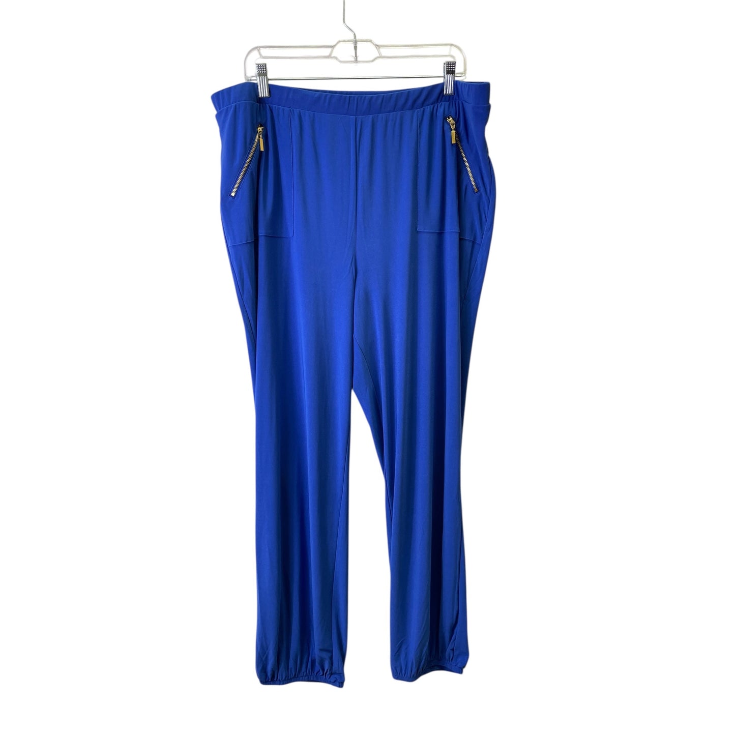 Pants Joggers By Nina Leonard In Blue, Size:1X