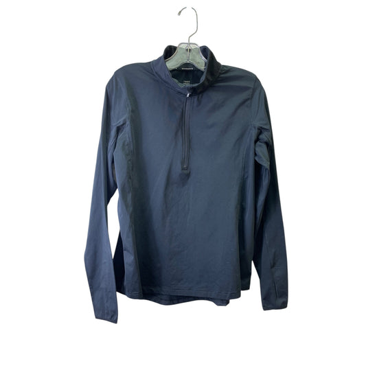 Athletic Top Ls Collar By Good Move In Black, Size:1X