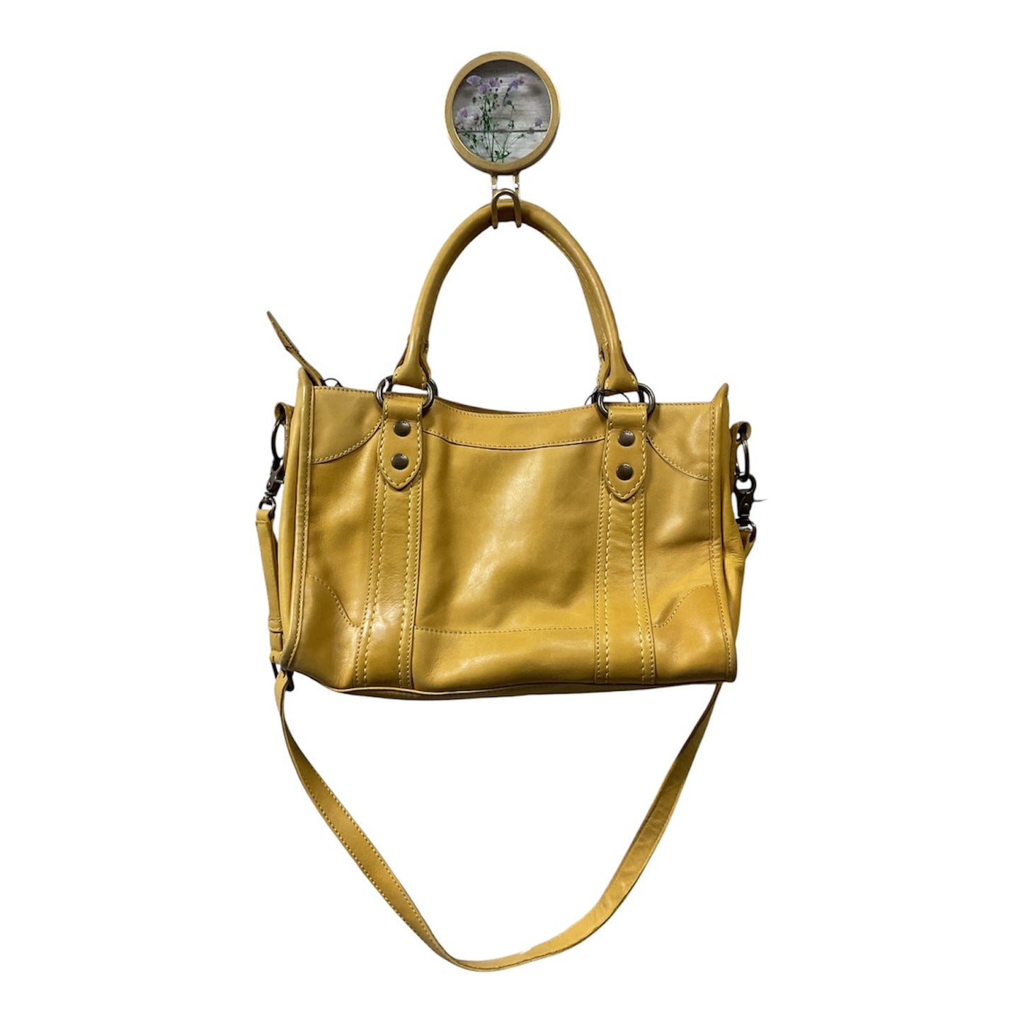 Handbag Designer By Frye In Yellow, Size:Large