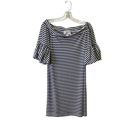 Dress Casual Short By Donna Morgan In Blue & White, Size:S
