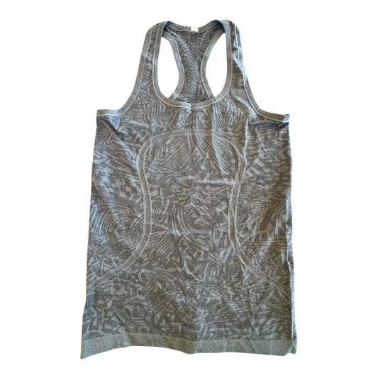 Athletic Tank Top By Lululemon In Grey, Size:8