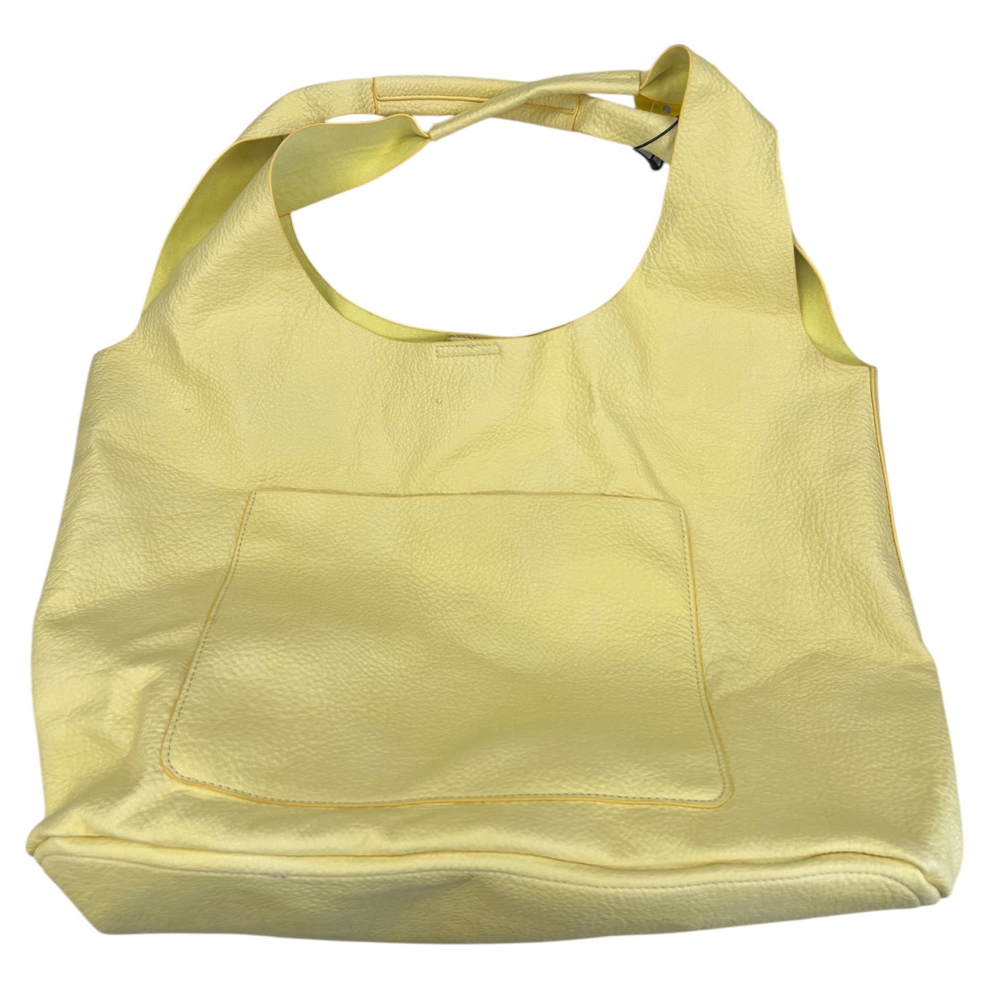 Handbag Leather By Anthropologie In Yellow, Size:Large