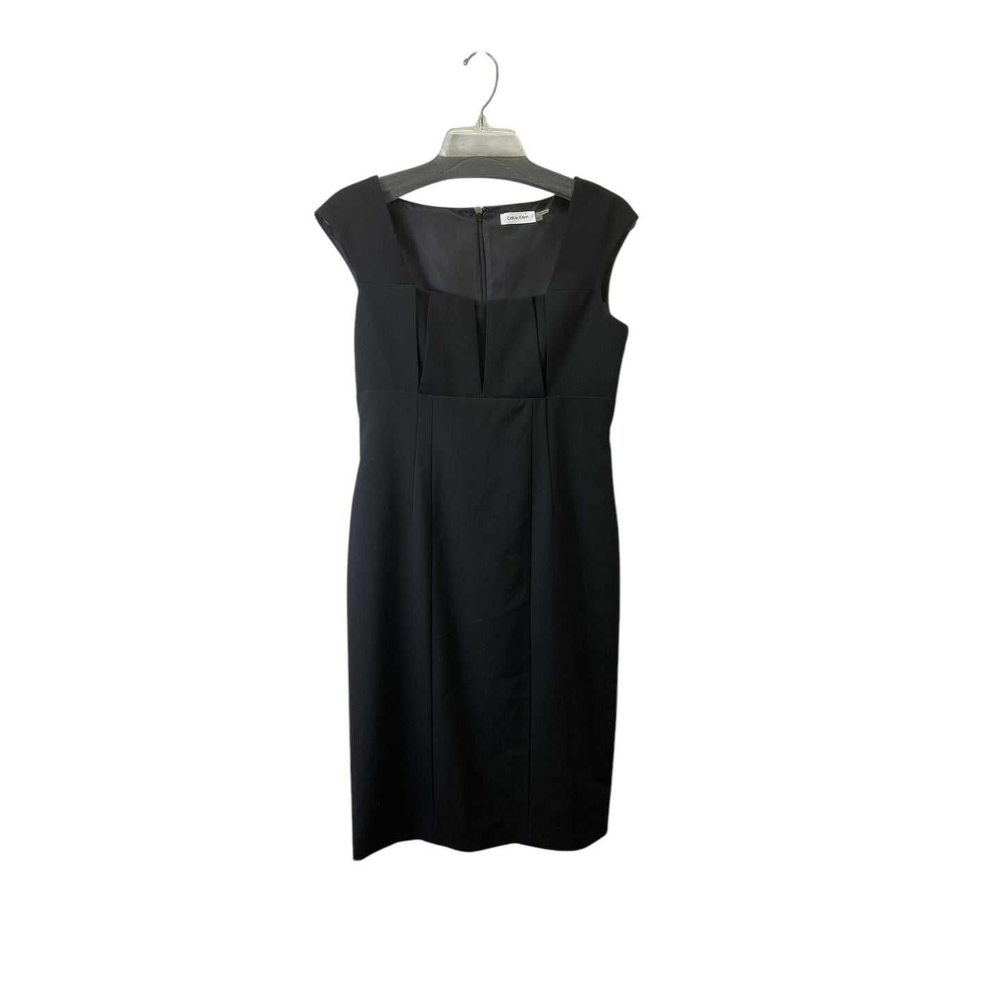Dress Casual Midi By Calvin Klein In Black, Size:6