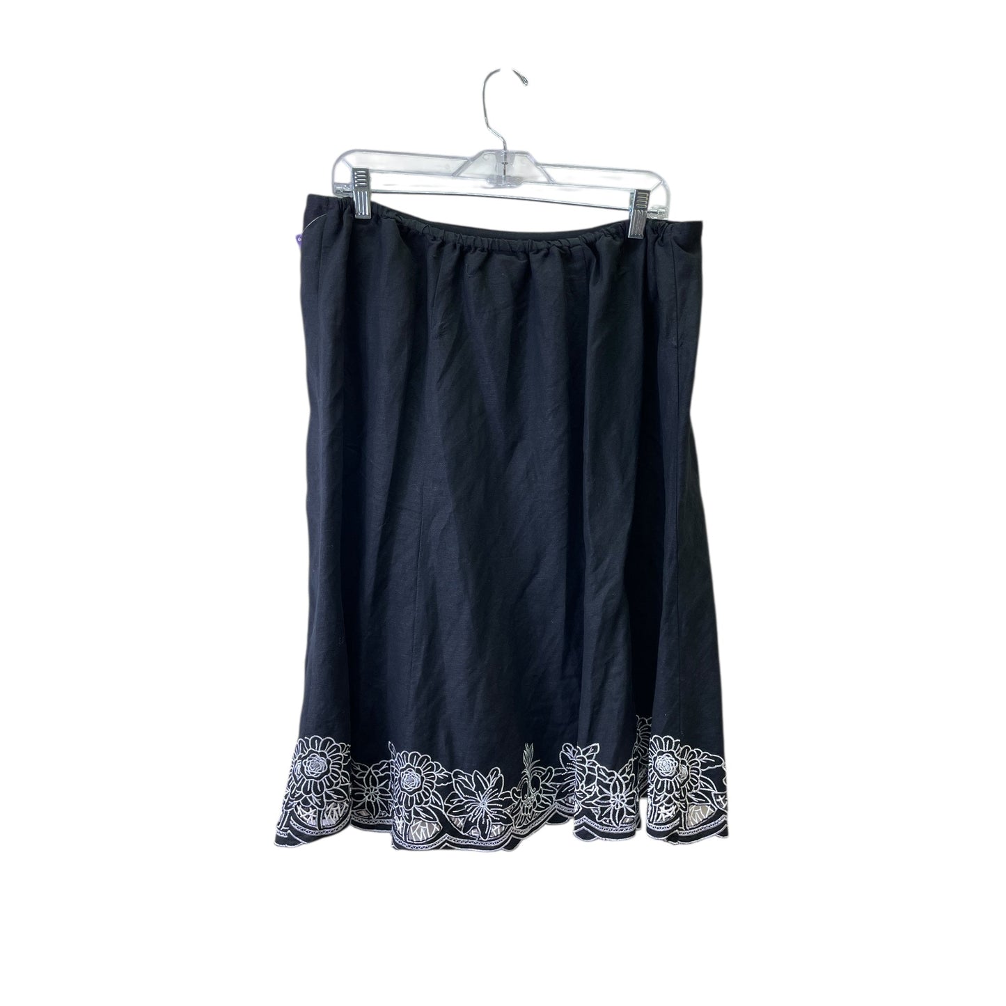 Skirt Set 2Pc By Lane Bryant In Black & White, Size:L