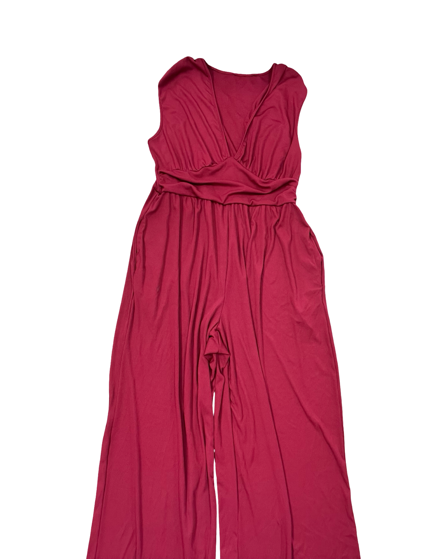 Jumpsuit By Clothes Mentor In Red, Size:3X