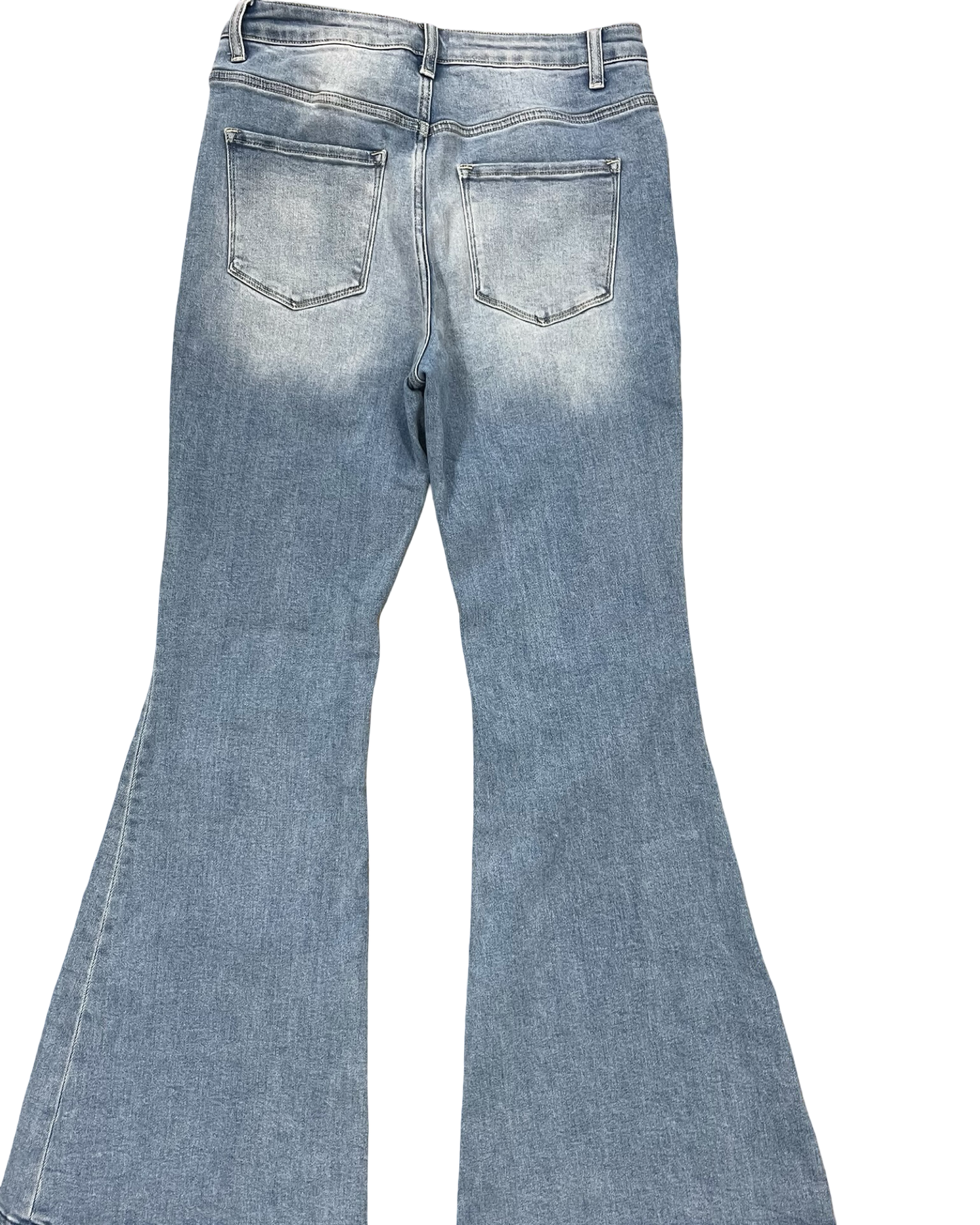 Jeans Flared By Risen In Blue Denim, Size:10