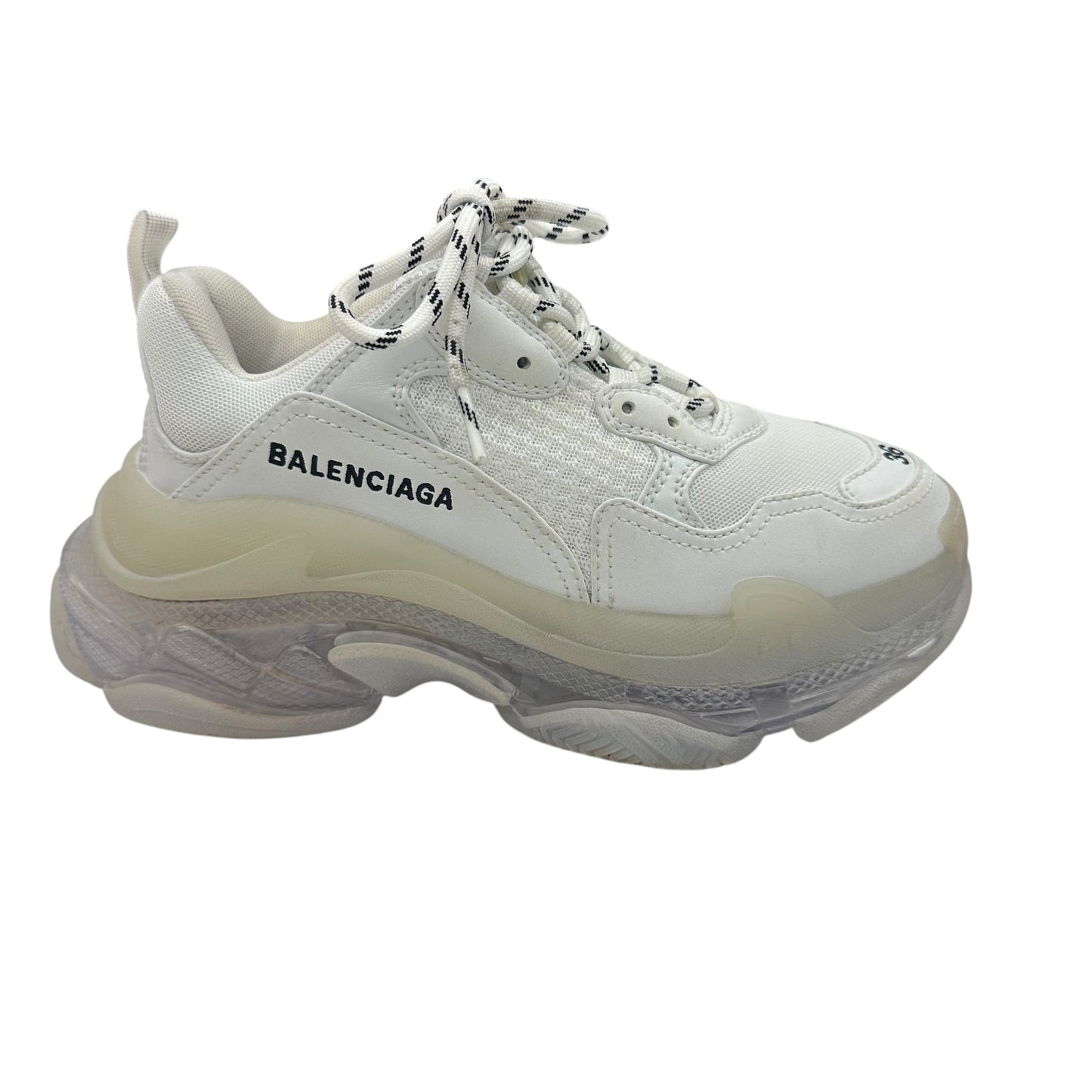 Shoes Luxury Designer By Balenciaga In White, Size:6