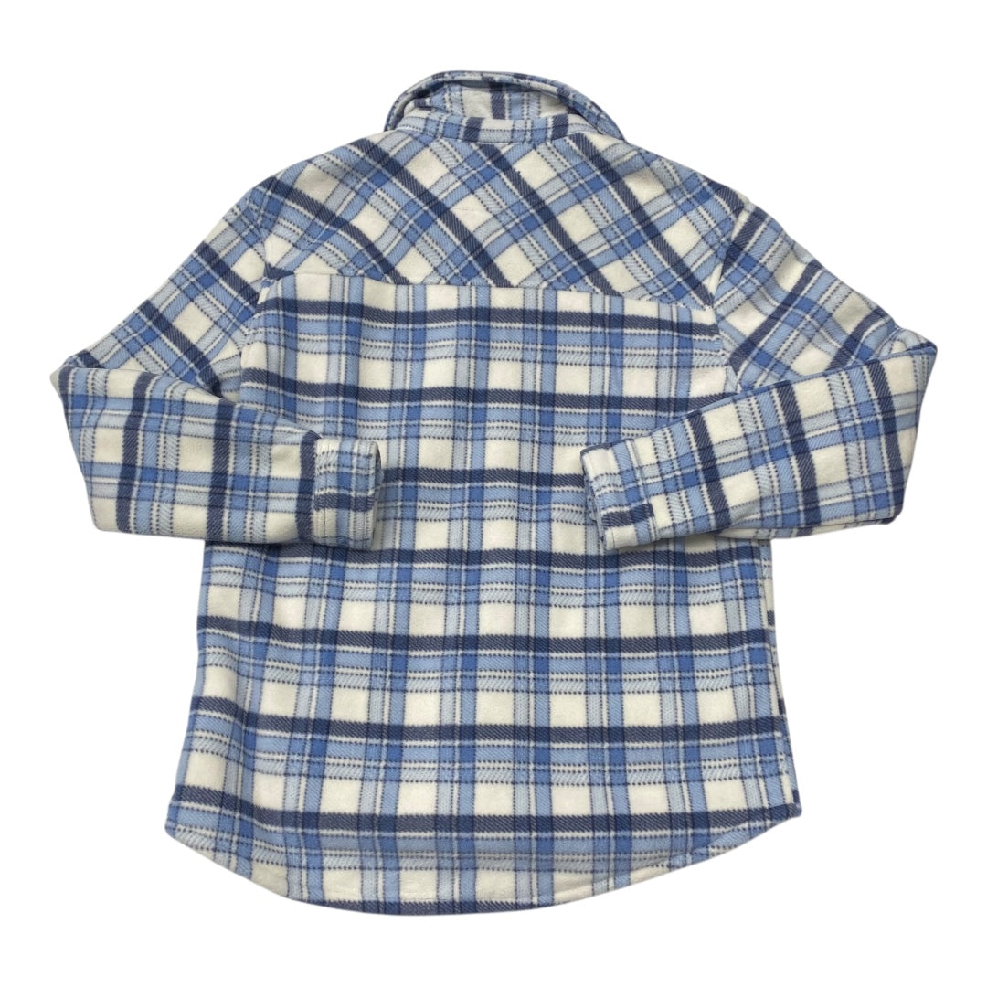 Jacket Fleece By Sage In Plaid Pattern, Size:S