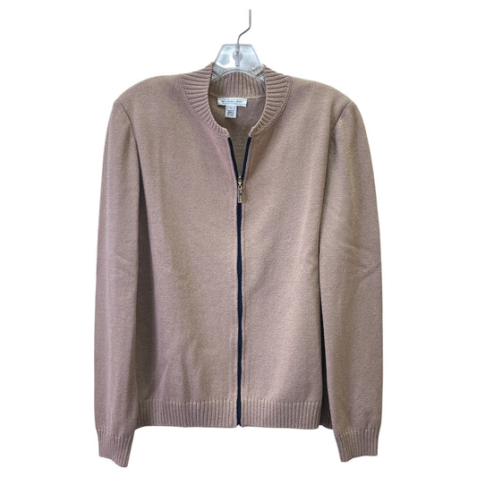 Sweater By St John Knits In Tan, Size:L
