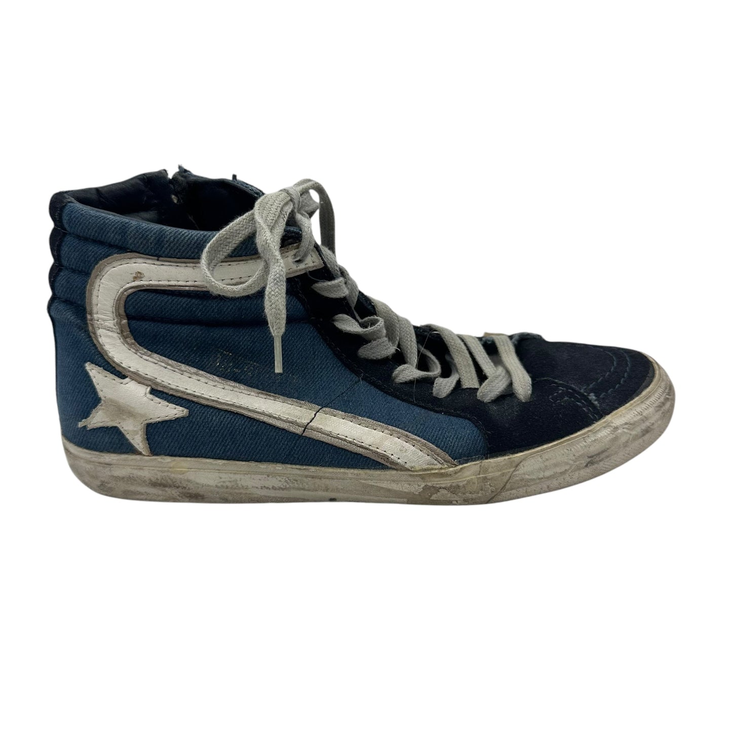 Shoes Luxury Designer By Golden Goose In Blue, Size:8.5