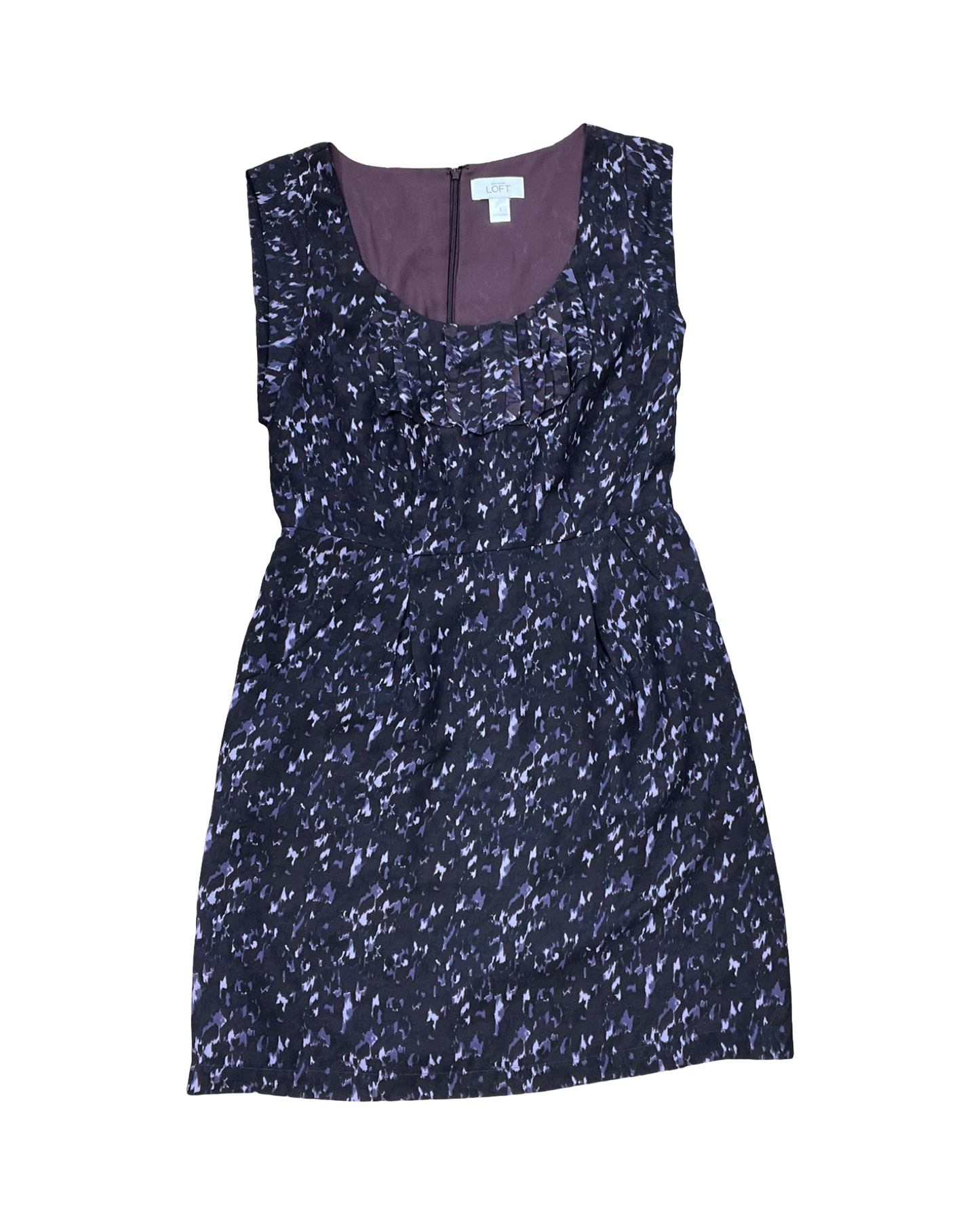 Dress Work By Loft In Purple, Size:2