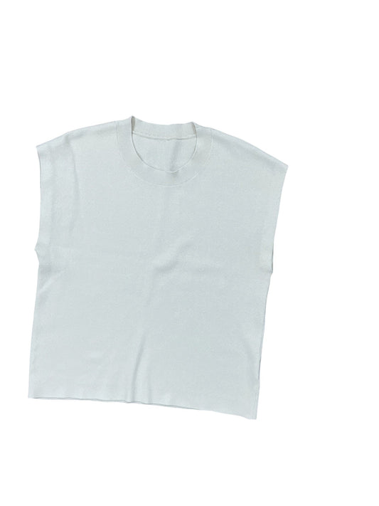 Sweater Ss By Clothes Mentor In Cream, Size:M
