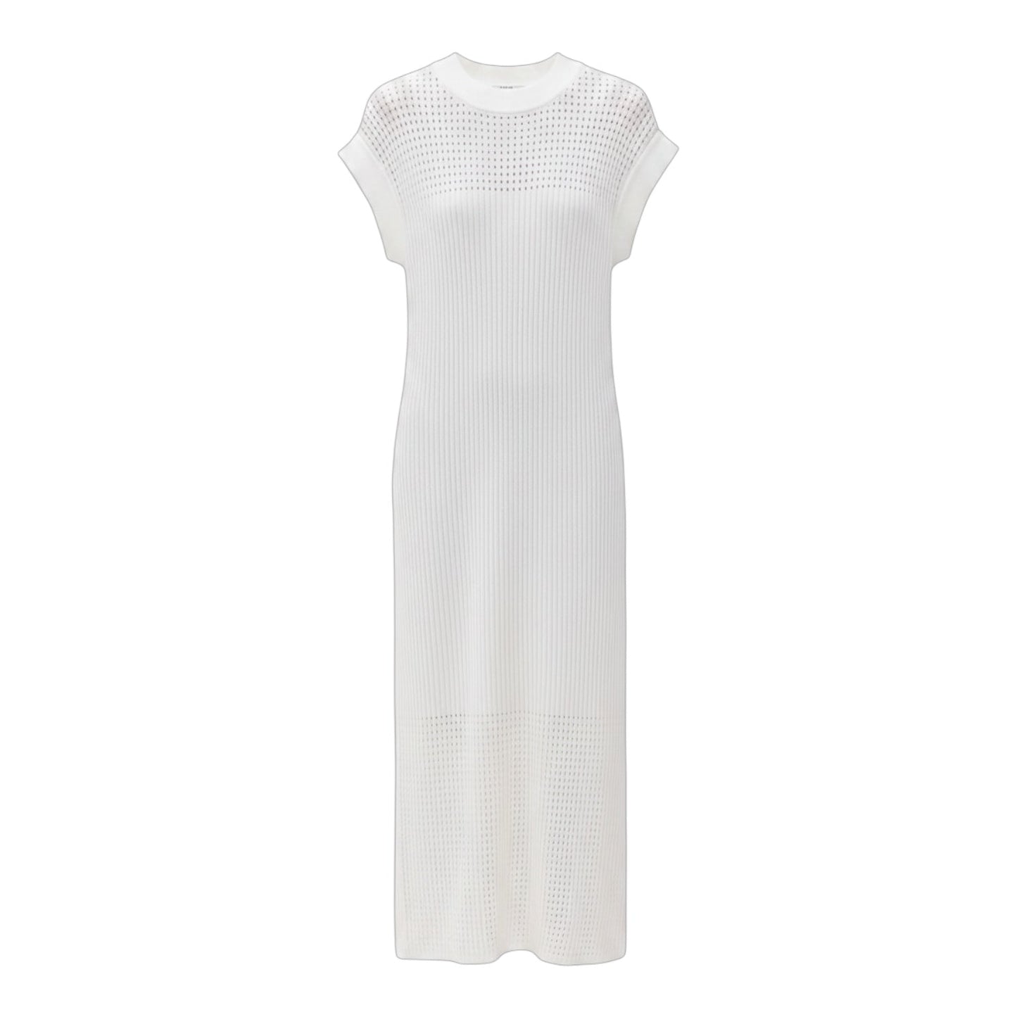 Cheston Cotton Knit Maxi Dress By Varley In White, Size: L