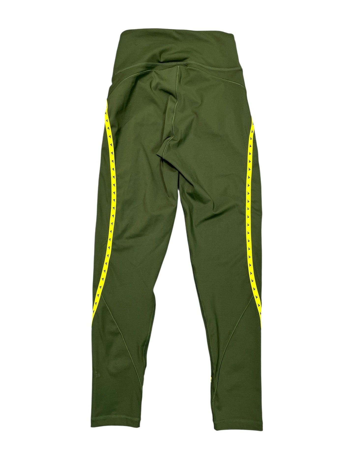 Athletic Leggings Capris By Adidas In Green, Size:S
