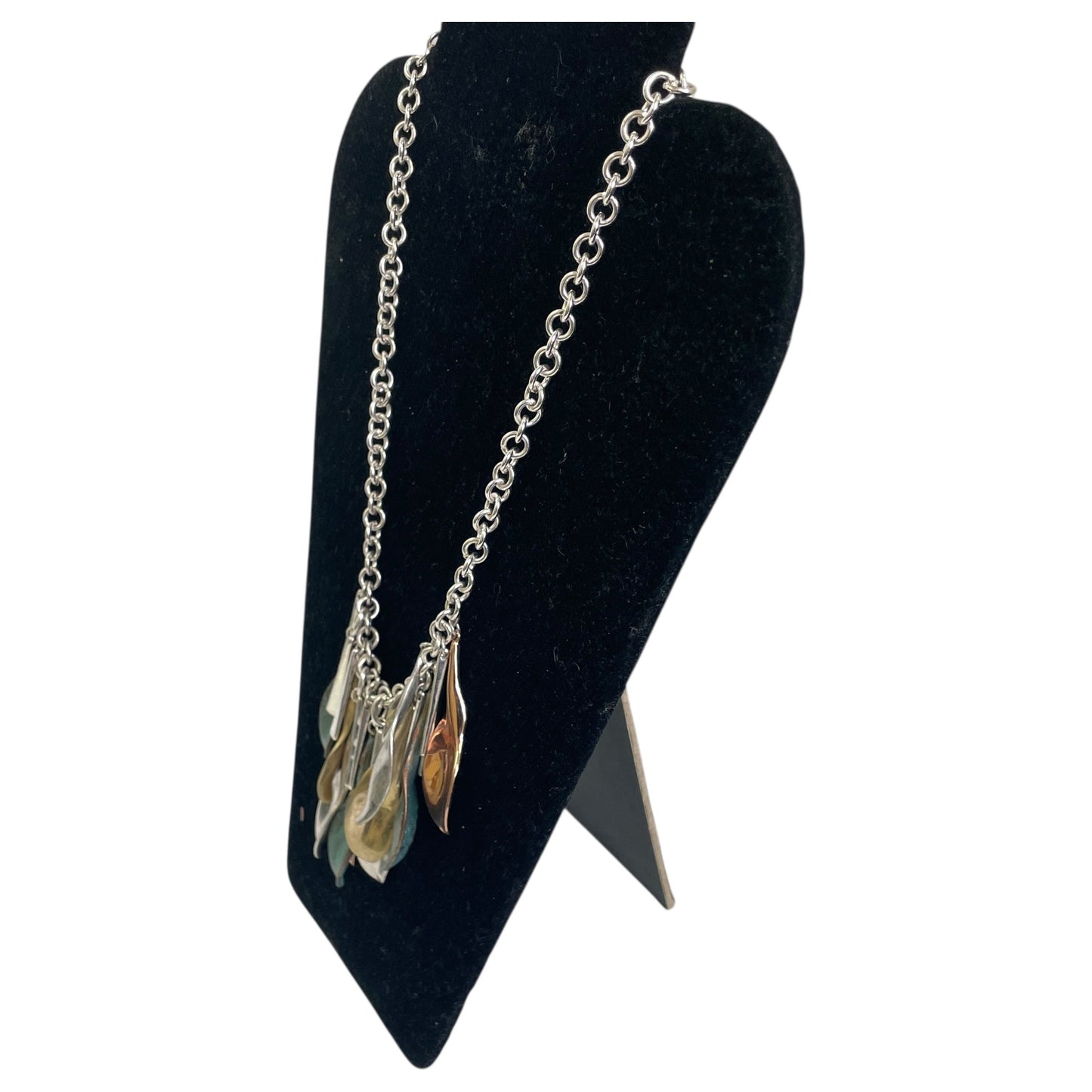 NECKLACE STATEMENT by  RIM In SILVER