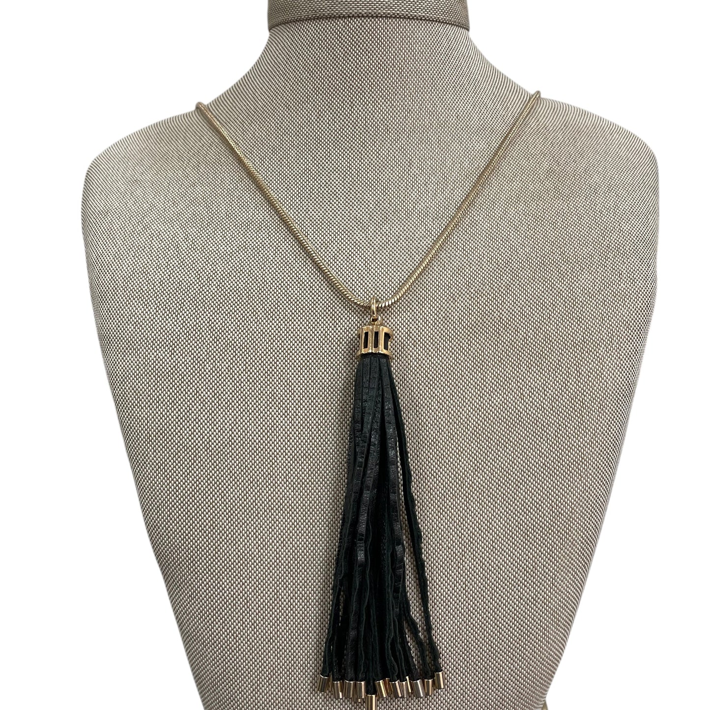 Necklace Charm By Banana Republic In Black & Gold