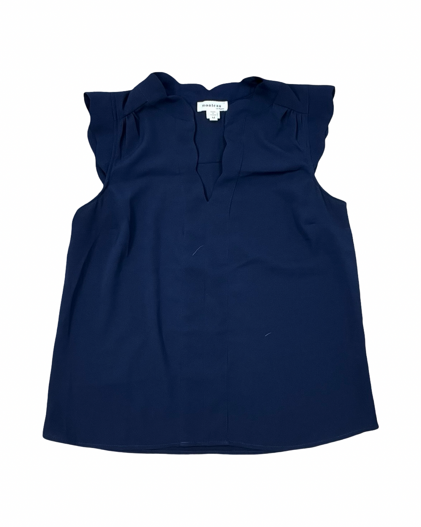 Top Sleeveless By Monteau In Navy, Size:M