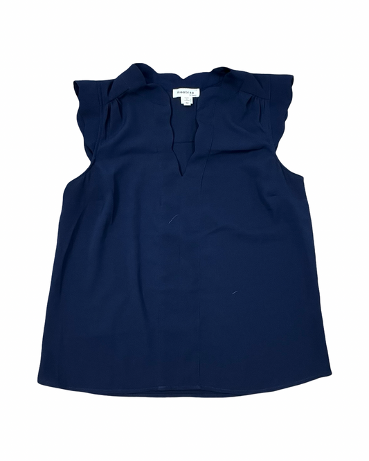 Top Sleeveless By Monteau In Navy, Size:M
