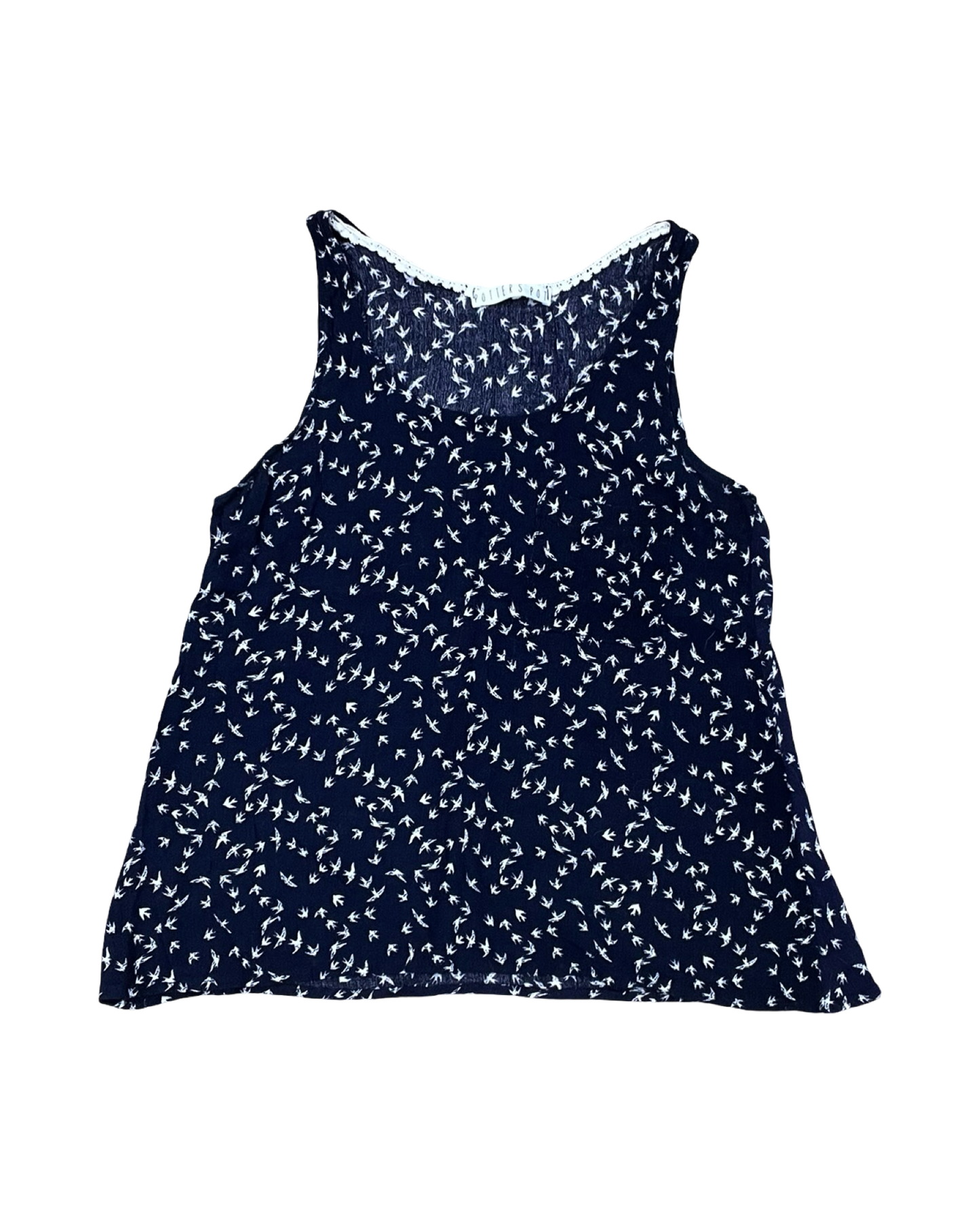 Top Sleeveless By Potters Pot In Navy, Size:S