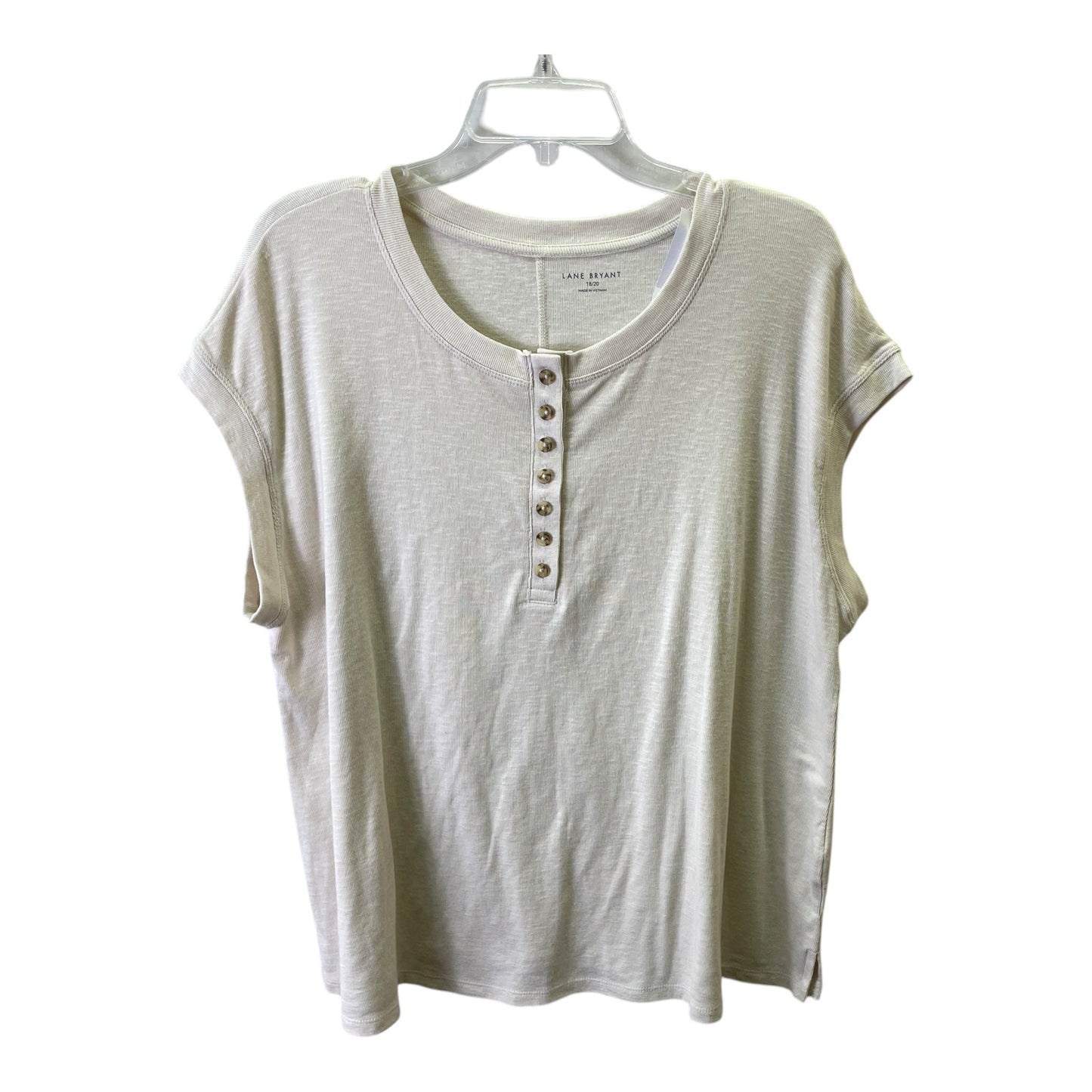 Top Sleeveless By Lane Bryant In Taupe, Size:1X
