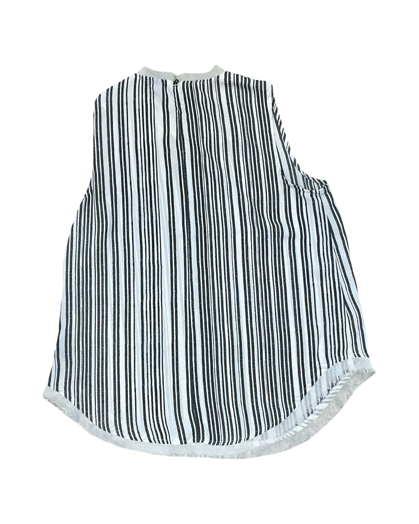 Top Sleeveless By Who What Wear In Black & White, Size:S