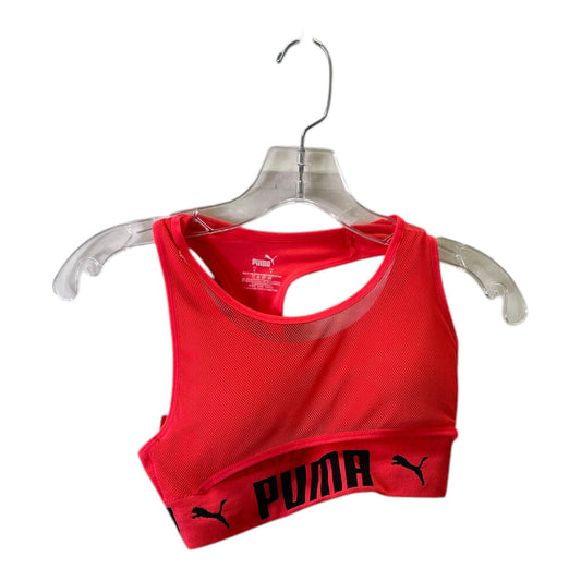Athletic Bra By Puma In Pink, Size:S