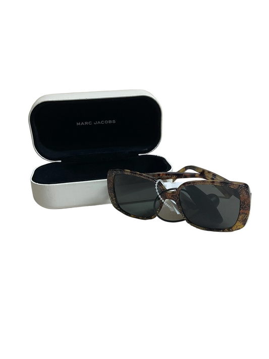 Sunglasses Luxury Designer By Marc Jacobs In Brown & Green