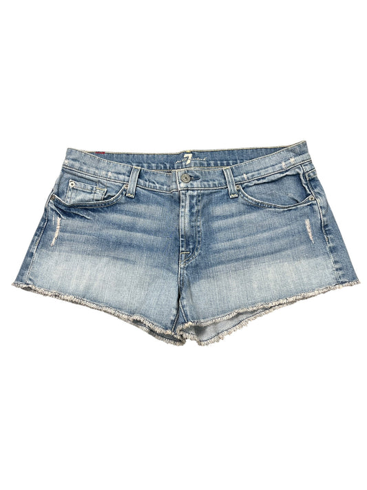 Shorts By 7 For All Mankind In Blue Denim, Size:12