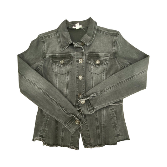 Jacket Denim By Tribal In Black, Size:Xsp