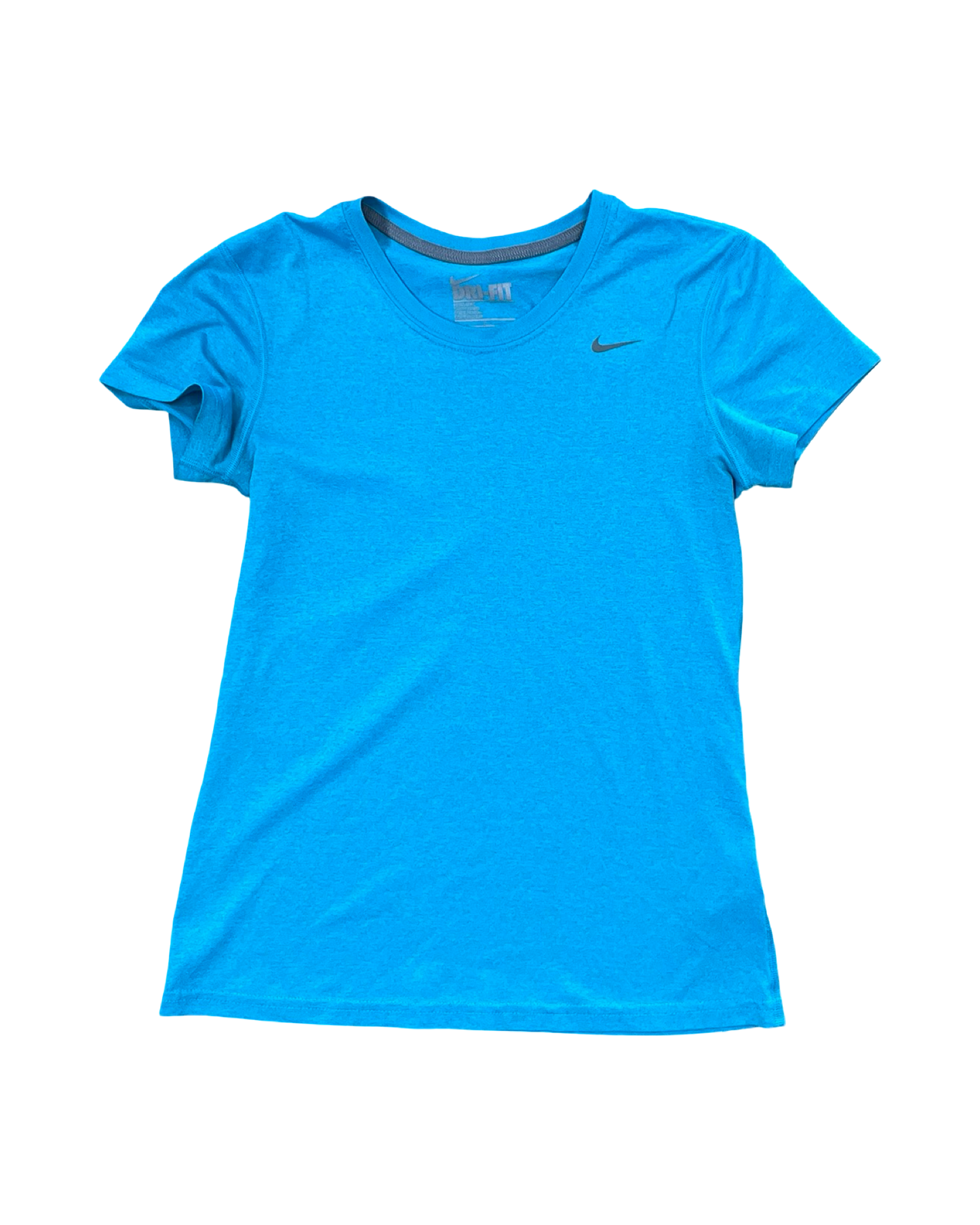 Athletic Top Ss By Nike In Teal, Size:S