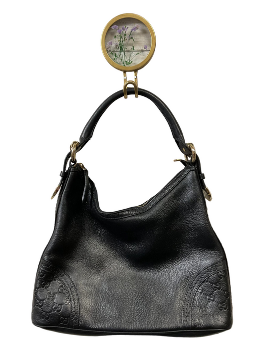 Handbag Luxury Designer By Gucci In Black, Size:Medium