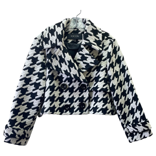 Blazer By TOCCIN In Black & Cream, Size:L