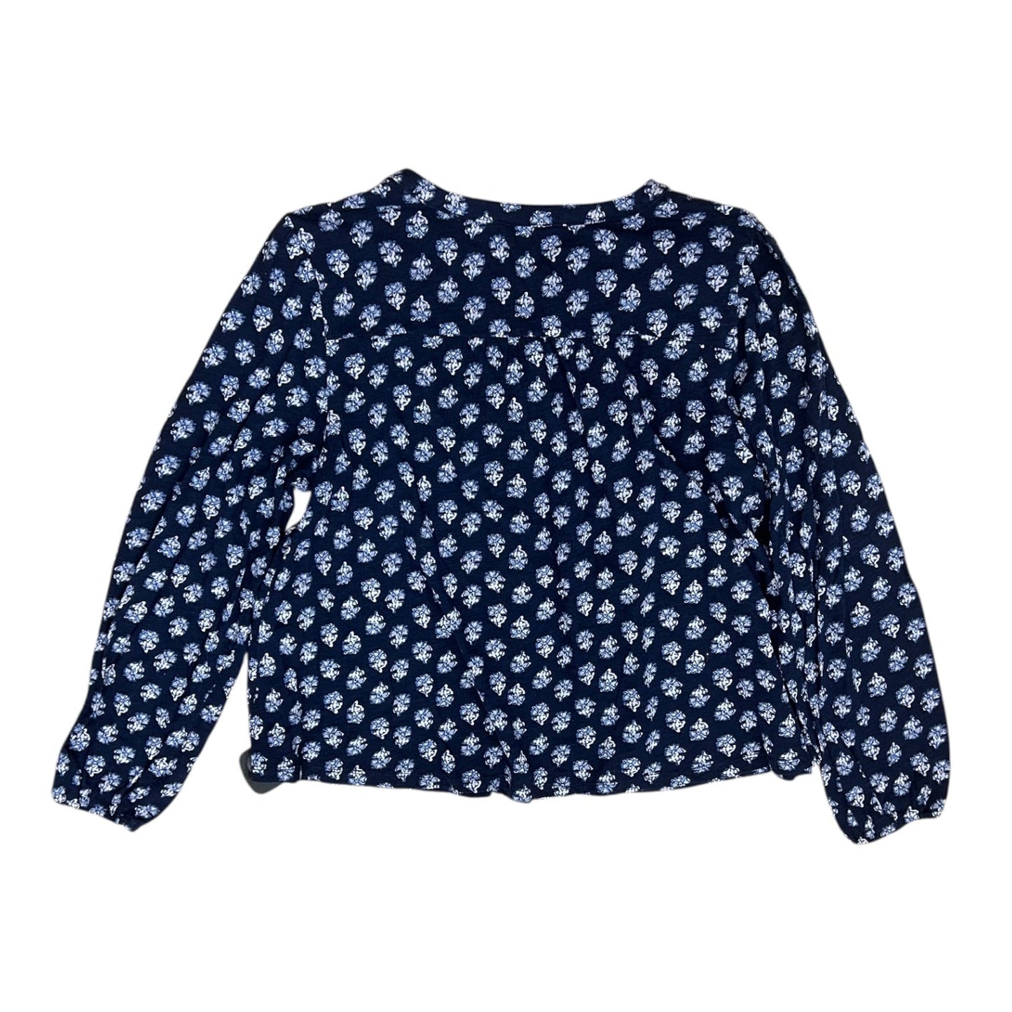 Blouse Ls By Lucky Brand In Blue, Size:L